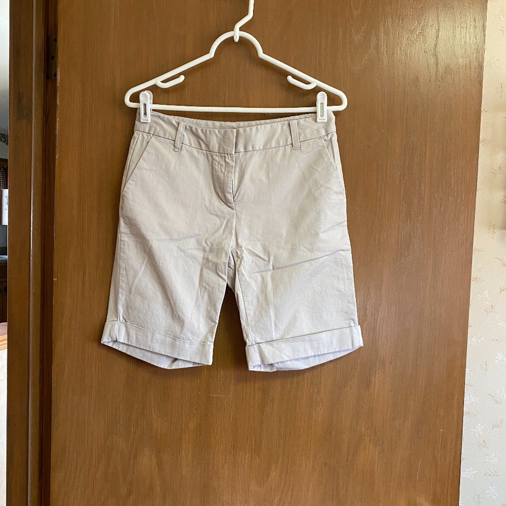 Ann Taylor Light Tan Bermuda Shorts
